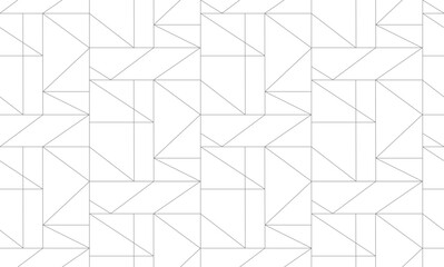 Seamless thin linear pattern. Abstract geometric background. Stylish .
