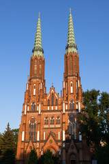 Fototapeta na wymiar St Florian Cathedral in Warsaw