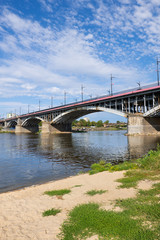 River Beach At Poniatowski Bridge in Warsaw