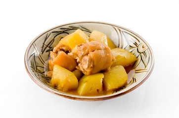 豚足とパパイヤの煮物