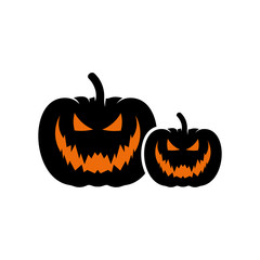 Pumpkin for Halloween Design Vector isolated. Happy Halloween Template Illustration
