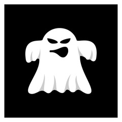 Ghost for Halloween Design Vector isolated. Happy Halloween Template Illustration