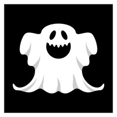 Fototapeta premium Ghost for Halloween Design Vector isolated. Happy Halloween Template Illustration