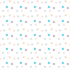 Seamless pattern. Multi-colored circles on a white background.