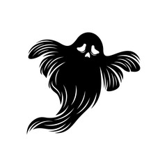 Ghost for Halloween Design Vector isolated. Happy Halloween Template Illustration