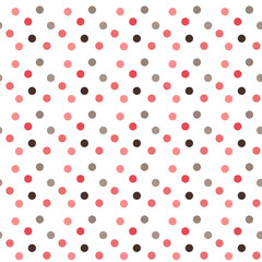 Seamless pattern. Multi-colored circles on a white background.