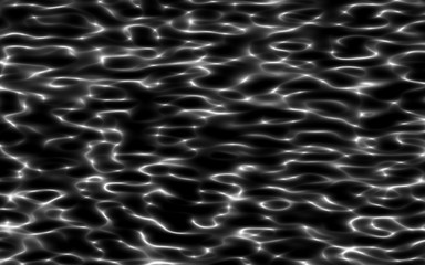 white gradient wave caustics on black 