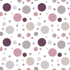 Fototapeta na wymiar Seamless pattern. Multi-colored circles on a white background.
