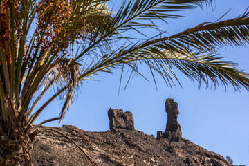 Bizarre Vulkanfelsen bei Maspalomas auf Gran Canaria