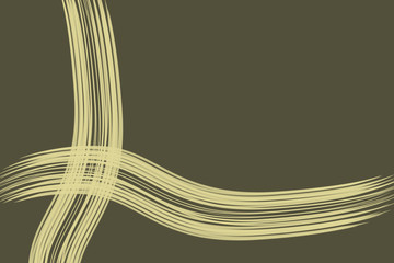 Pattern of intersecting wavy lines on a dark background. Light cream lines on a dark mustard background. There is a place for text.