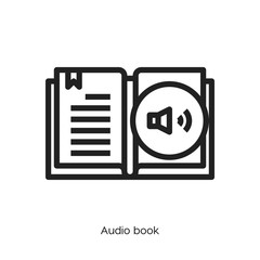audio book icon vector symbol