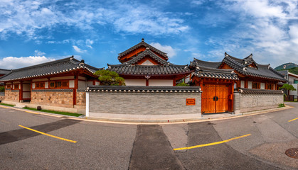 Eunpyeong hanok village at seoul city south korea