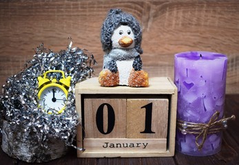 New Year's composition: the first of January - the beginning of a new year