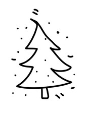 line icon of christmas and celebrations. decorative elements, design in outline styles. Christmas flat icon on white background