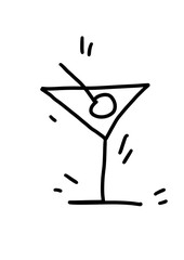 line icon of christmas and celebrations. decorative elements, design in outline styles. Christmas flat icon on white background