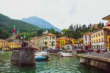 Menaggio town over the Lake Como in Lombardy region, Italy