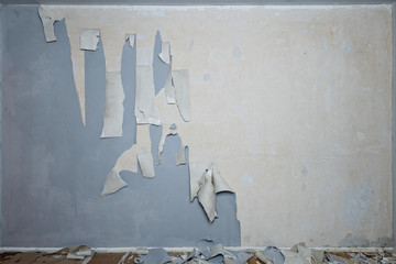 Removing old wallpaper from the wall