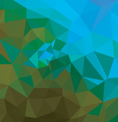 Fototapeta premium Abstract multicolor emerald green background. Vector polygonal design illustrator