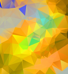 Abstract multicolor golden yellow background. Vector polygonal design illustrator