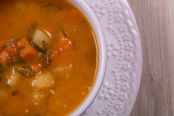 carrot soup with chicken