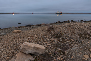 Cambridge Bay Harbor at Sunrise