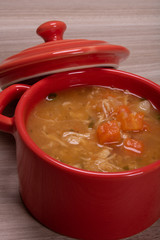 carrot soup with chicken