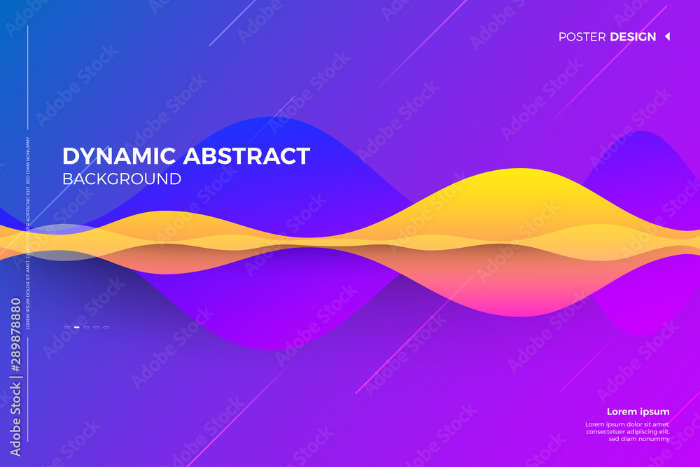 Poster abstract dynamic background
