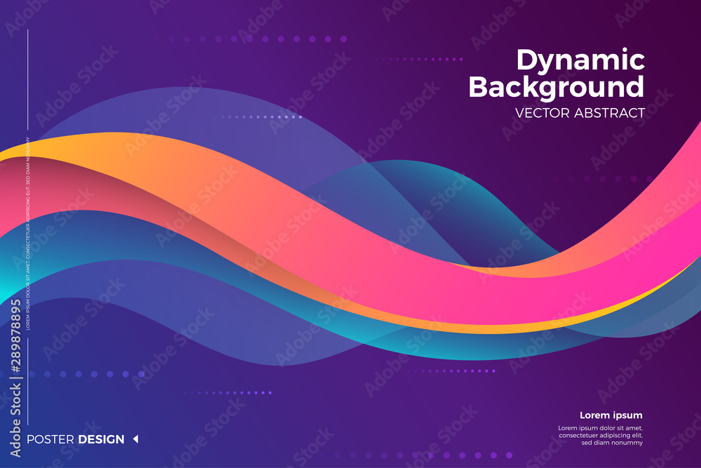 Poster abstract dynamic background