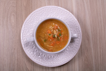 carrot soup with chicken