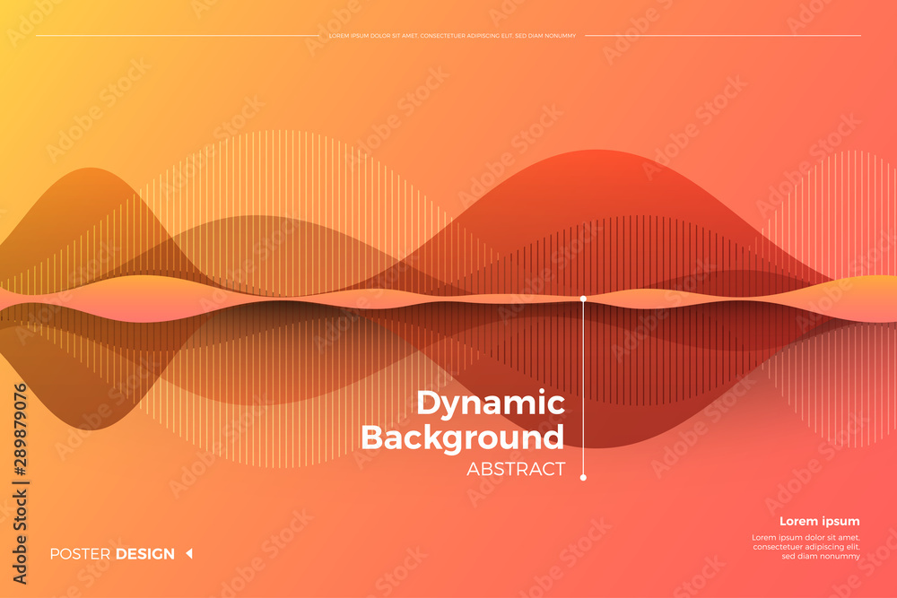 Poster abstract dynamic background