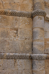 Wall of a Romanesque church