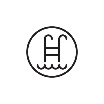 recommend clip art: Waterpark icon logo vector .