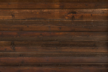 Brown horizontal planks. Texture of wood.
