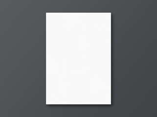 Paper A4 photo mockup. Empty paper photo mockup. Template for branding identity. Photo mockup with clipping path.