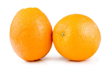 Oranges isolated on white background
