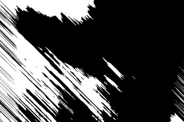 Grunge black texture on white background (Vector). Use for decoration, aging or old layer