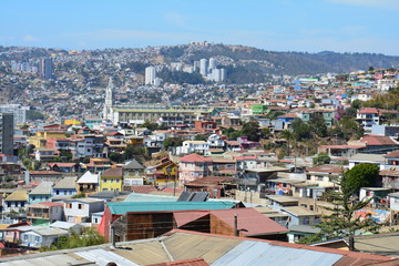 Fototapeta premium Ville colorée Valparaiso Chili