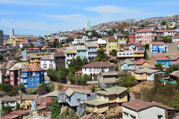 Ville colorée Valparaiso Chili