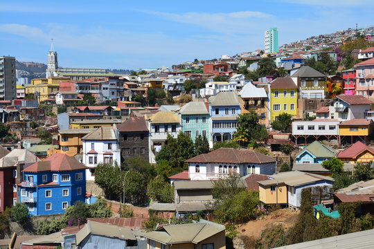 Ville colorée Valparaiso Chili