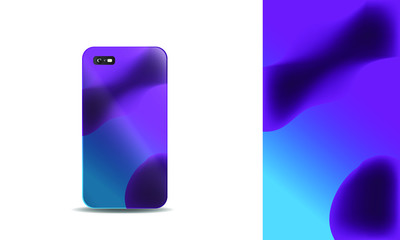 colorful abstract background phone case vector design template