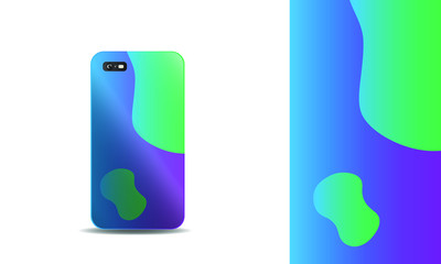 colorful abstract background phone case vector design template