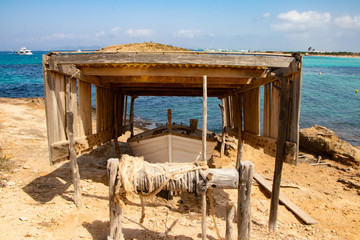 The boat from Island Formentera-Spain-Europe