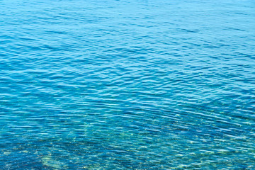  Turquoise blue sea water as a natural background texture.