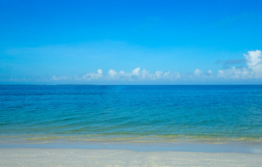 Beautiful sky and blue sea