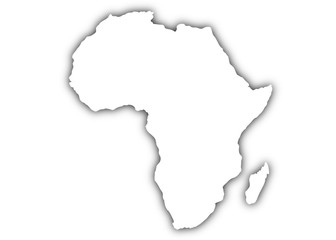 Fototapeta na wymiar map of africa