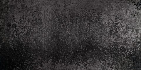 black background texture with abstract vintage grunge texture in silver white metal design