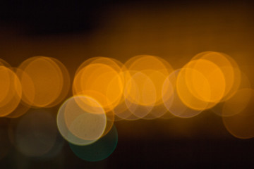 blurry lights of a big city at night. Background for travel photos. bokeh advertising poster