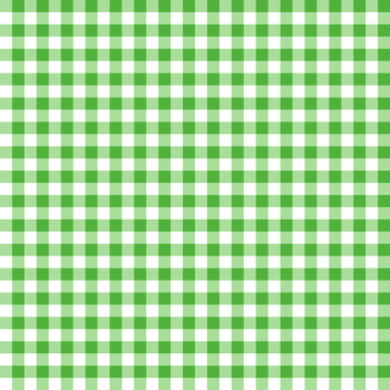 Green seamless table cloth texture. Vector illustration.