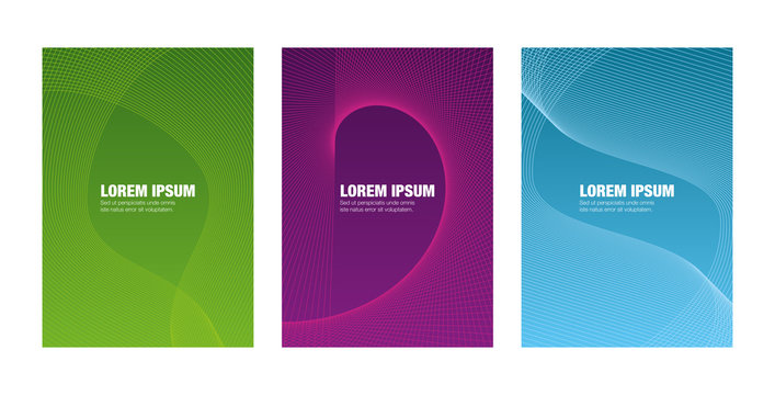 Set de fonds abstraits et personnalisables pour Magazine, Rapport Annuel, Livre, Pr&eacute;sentation, ...