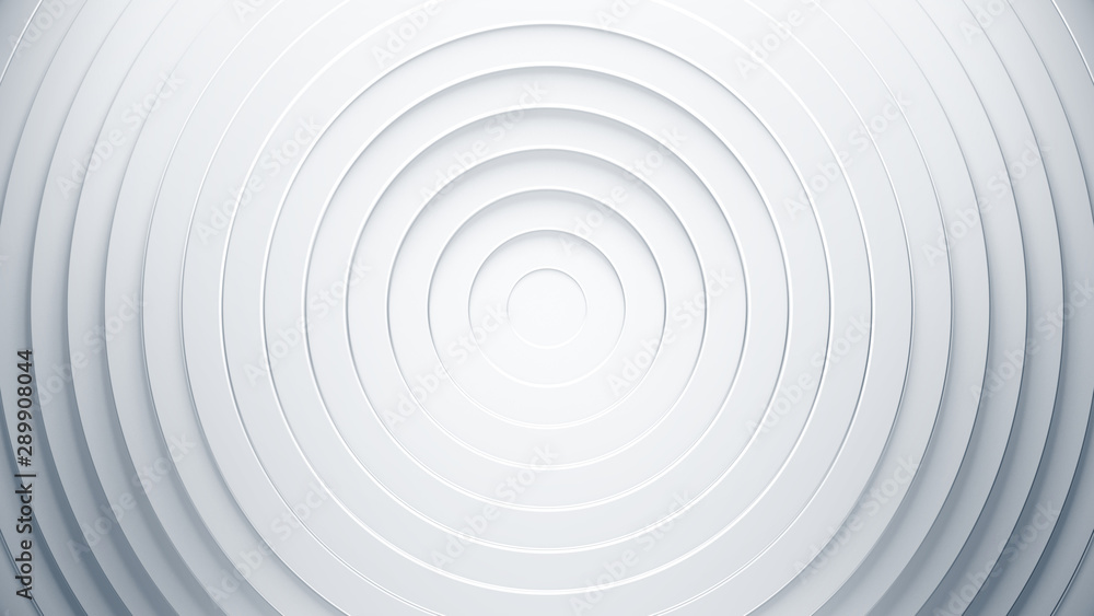Poster white geometric background concept. 3d circles illustration. abstract creative texture for business 